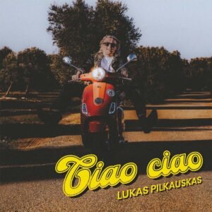 Albumo viršelyje yra vyro, važiuojančio motociklu nuotrauka. Jis važiuoja žvyrkeliu prie medžių, išskėtęs kojas maivosi, juokiasi.