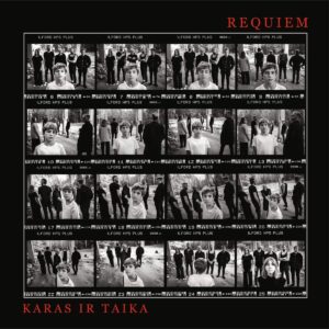 Albumo viršelis yra juodai baltas, sukurtas kaip analoginės fotojuostos kontaktinė kopija. Matome daugybę kadrų, tarsi iš vienos fotosesijos, išdėliotų tvarkingomis eilėmis su „Ilford HP5 Plus“ juostos žymėjimais, kadrų numeriais ir perforacijos imitacija – tai kuria dokumentišką, archyvinį jausmą.