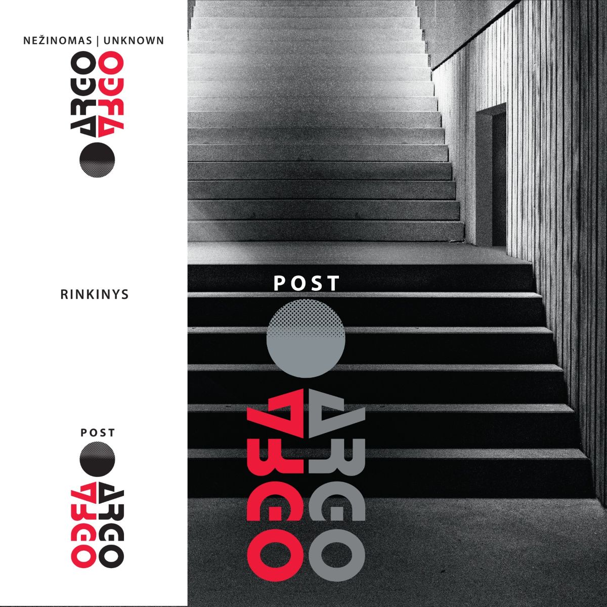 Albumo viršelyje pavaizduoti modernūs betoniniai laiptai, kylantys į viršų. Vaizdas nespalvotas (juodai baltas), su ryškiu šviesos ir šešėlių kontrastu. Dešinėje matyti vertikalių linijų siena ir nedidelė durų anga. Ant laiptų uždėtas minimalistinis grafinis dizainas. Bendras stilius – minimalistinis, modernus, su industrine ir šiek tiek paslaptinga nuotaika.